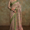 Sonorous Green Digital Printed Soft Silk Saree With Glamorous Blouse Piece