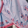 Mellifluous Lavender Cotton Silk Saree With Quintessential Blouse Piece