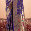 Forbearance Royal Blue Paithani Silk Saree With Pretty Blouse Piece