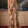 Moiety Brown Digital Printed Tussar Silk Saree With Sumptuous Blouse Piece