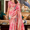 Ravishing Pink Digital Printed Soft Silk Saree With Jazzy Blouse Piece