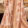 Prettiest Beige Digital Printed Soft Silk Saree With Traditional Blouse Piece