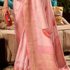 Divine Pink Digital Printed Soft Silk Saree With Lissome Blouse Piece