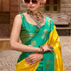 Allure Yellow Banarasi Satin Silk Saree With Eye-catching Blouse