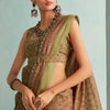 Opulent Green Digital Printed Soft Silk Saree With Pleasurable Blouse Piece