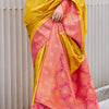 Eloquence Yellow Soft Banarasi Silk Saree With Sumptuous Blouse Piece