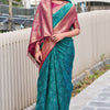 Elision Rama Soft Banarasi Silk Saree With Sonorous Blouse Piece