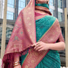 Elision Rama Soft Banarasi Silk Saree With Sonorous Blouse Piece