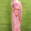 Fugacious Pink Cotton Silk Saree With Cynosure Blouse Piece
