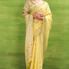 Brood Yellow Cotton Silk Saree With Enamoring Blouse Piece