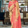 Tremendous Beige Digital Printed Soft Silk Saree With Mesmerising Blouse Piece