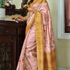 Profuse Baby Pink Digital Printed Soft Silk Saree With Posh Blouse Piece