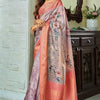 Elegant Grey Digital Printed Soft Silk Saree With Piquant Blouse Piece