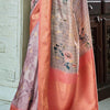 Elegant Grey Digital Printed Soft Silk Saree With Piquant Blouse Piece