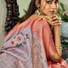 Elegant Grey Digital Printed Soft Silk Saree With Piquant Blouse Piece