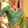 Tremendous Green Paithani Pure Tissue Silk Saree With Pulsating Blouse Piece