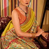 Exemplary Yellow Paithani Pure Tissue Silk Saree With Unique Blouse Piece