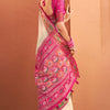 Resonant Beige Patola Silk Saree with Desultory Blouse Piece
