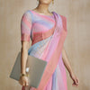 Dulcet Pink Soft Banarasi Silk Saree With Vibrant Blouse Piece