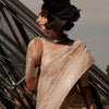 Staggering Beige Soft Banarasi Silk Saree With Sempiternal Blouse Piece
