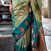 Profuse Green Soft Banarasi Silk Saree With Stunner Blouse Piece