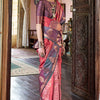 Enticing Pink Soft Banarasi Silk Saree With Nemesis Blouse Piece