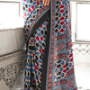 Incomparable Firozi Digital Printed Satin Silk Saree With Pulsating Blouse Piece