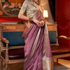 Breathtaking Pink Soft Banarasi Silk Saree With Entrancing Blouse Piece