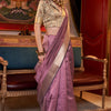 Breathtaking Pink Soft Banarasi Silk Saree With Entrancing Blouse Piece
