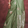 Majesty Green Banarasi Satin Silk Saree With Marvellous Blouse