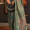 Adorable Rama Soft Banarasi Silk Saree With Delightful Blouse Piece