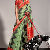 Ideal Pista Digital Printed Soft Silk Saree With Palimpsest Blouse Piece