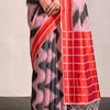 Pleasurable Baby Pink Digital Printed Soft Silk Saree With Magnificat Blouse Piece