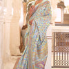 Demure Pista Pashmina saree With Ebullience Blouse Piece