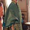 Alluring Green Banarasi Tussar Silk Saree With Surreptitious Blouse Piece