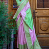 Conflate Firozi Soft Banarasi Silk Saree With Ephemeral Blouse Piece