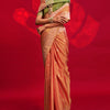 Enthralling Orange Soft Banarasi Silk Saree With Alluring Blouse Piece