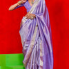 Twirling Lavender Soft Banarasi Silk Saree With Exquisite Blouse Piece