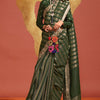 Jazzy Dark Green Soft Banarasi Silk Saree With Hypnotic Blouse