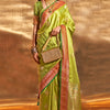 Adorning Green Soft Banarasi Silk Saree With Outstanding Blouse