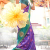 Phenomenal Purple Soft Banarasi Silk Saree With Pretty Blouse Piece