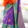 Phenomenal Purple Soft Banarasi Silk Saree With Pretty Blouse Piece