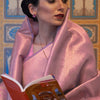 Delightful Baby Pink Kanjivaram Silk Saree With Fairytale Blouse Piece
