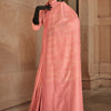 Fancifull Peach Kanjivaram Silk Saree With Ideal Blouse Piece