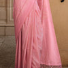 Nemesis Pink Kanjivaram Silk Saree With Surreptitious Blouse Piece