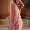 Splendorous Peach Soft Banarasi Bhagalpuri Silk Saree With Evanescent Blouse Piece