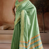 Inspiring Green Soft Banarasi Bhagalpuri Silk Saree With Capricious Blouse Piece