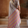 Most Flattering Grey Soft Banarasi Bhagalpuri Silk Saree With Charismatic Blouse Piece