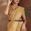 Energetic Yellow Soft Banarasi Bhagalpuri Silk Saree With Moiety Blouse Piece