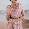 Groovy Baby Pink Soft Banarasi Tissue Silk Saree With Lustrous Blouse Piece